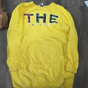 Marc Jacobs Yellow 'THE' Crewneck Sweatshirt Dress